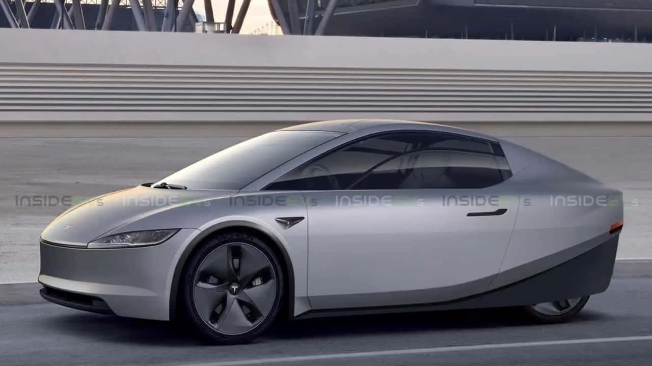 Tesla Cybercab Robotaxi Render Top Tesla Cybercab Robotaxi Render Top