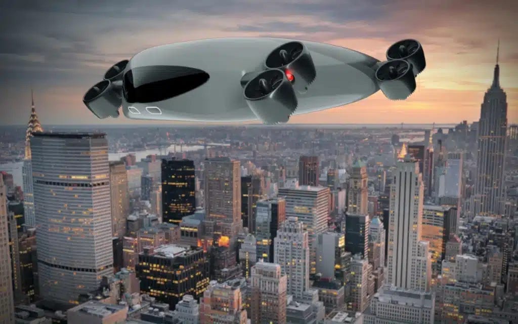 Colossal 40-passenger flying taxi bus would transport people 331 miles in one hour Colossal 40-passenger flying taxi bus would transport people 331 miles in one hour