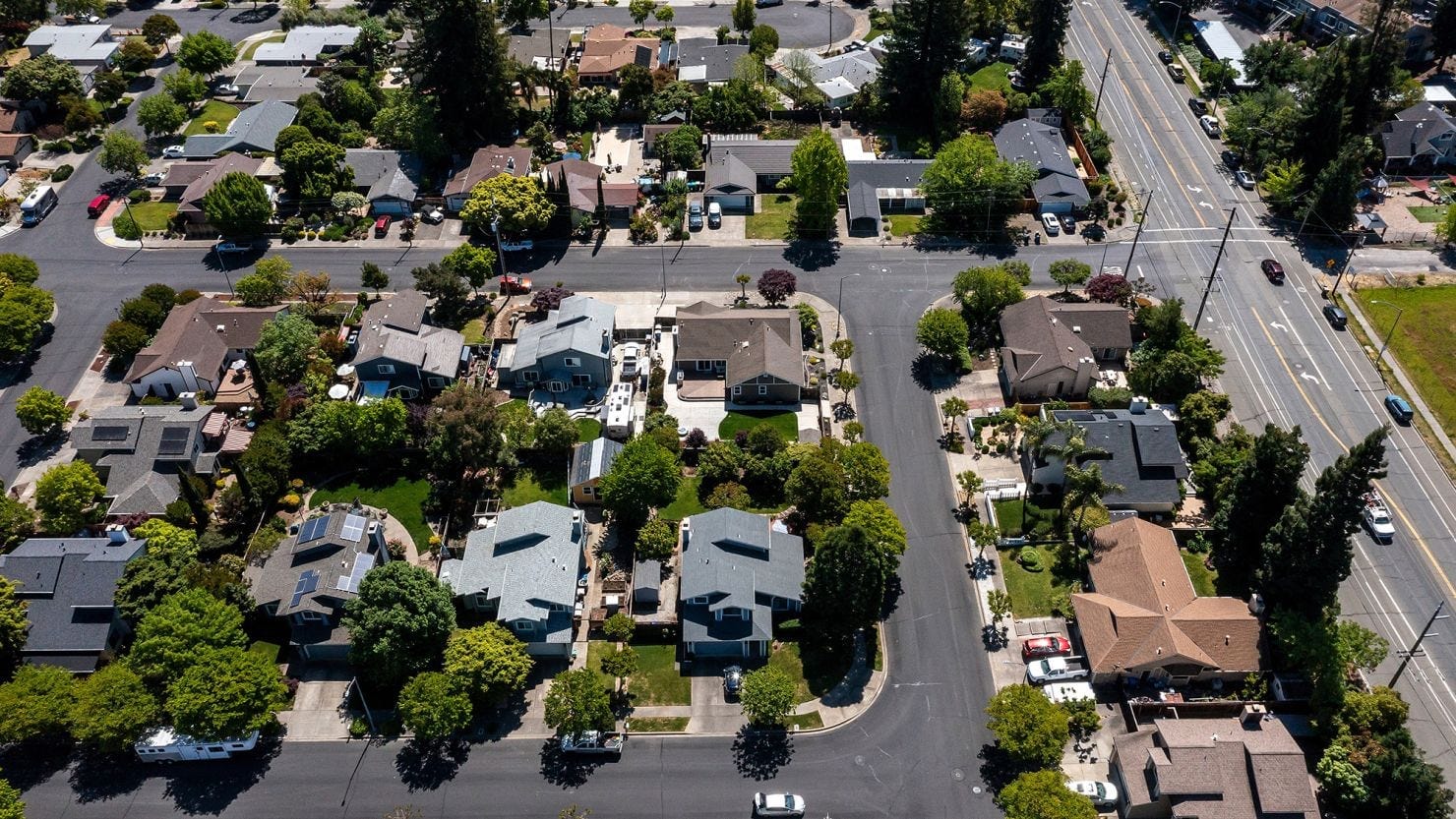 Homes in Napa, California, US, on Monday, May 6, 2024. Homes in Napa, California, US, on Monday, May 6, 2024.