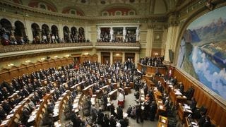 Swiss Parliament in session Swiss Parliament in session