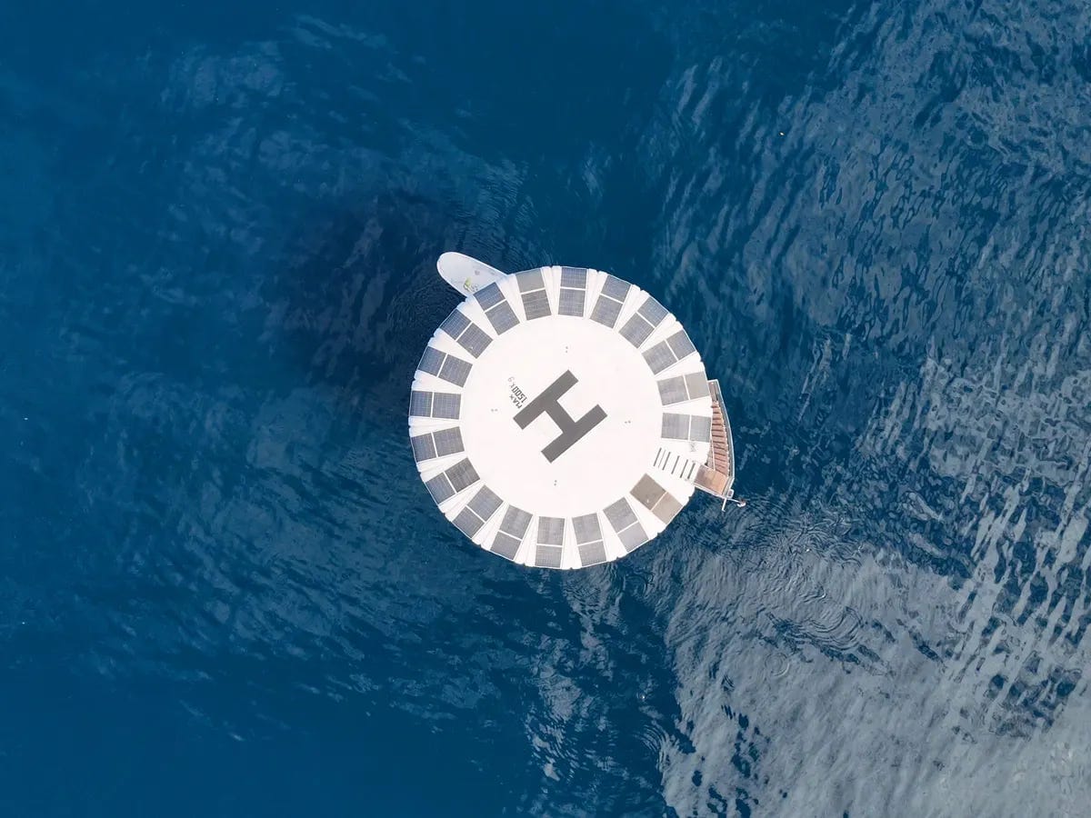 4 Underwater The inclusion of a helipad significantly enhances the SeaPods' functionality and appeal by providing unparalleled accessibility and convenience.