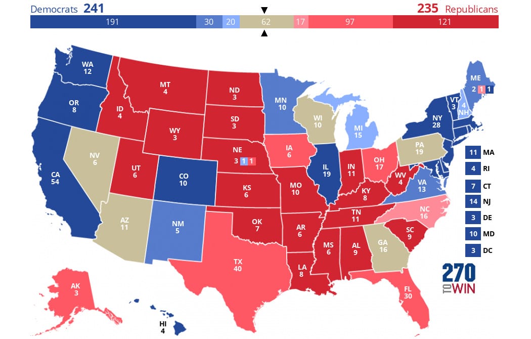 270toWin - 2024 Presidential Election Interactive Map 270toWin - 2024 Presidential Election Interactive Map