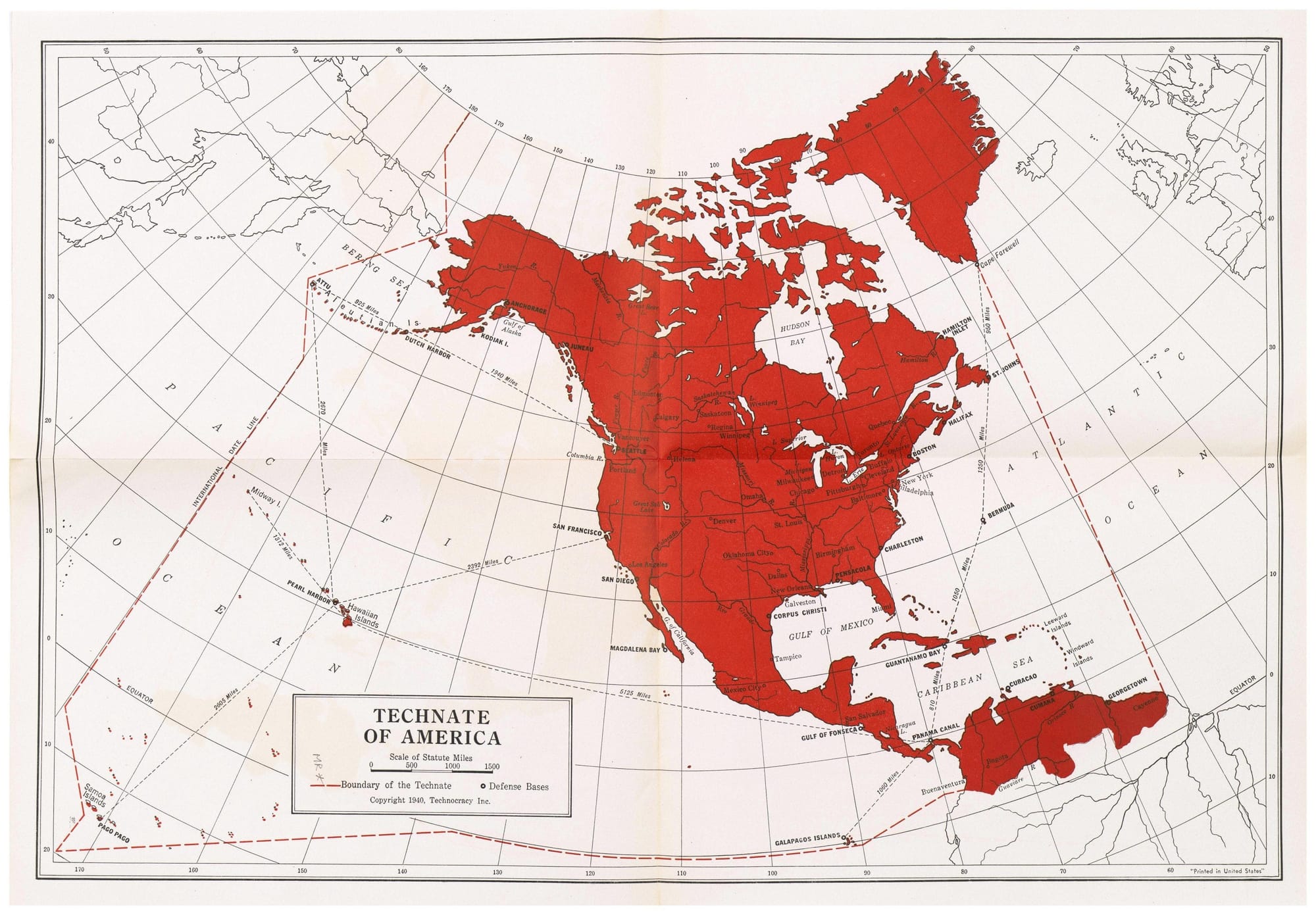Technocracy, Inc. and the Technate of America - Rare & Antique Maps Technocracy, Inc. and the Technate of America - Rare & Antique Maps