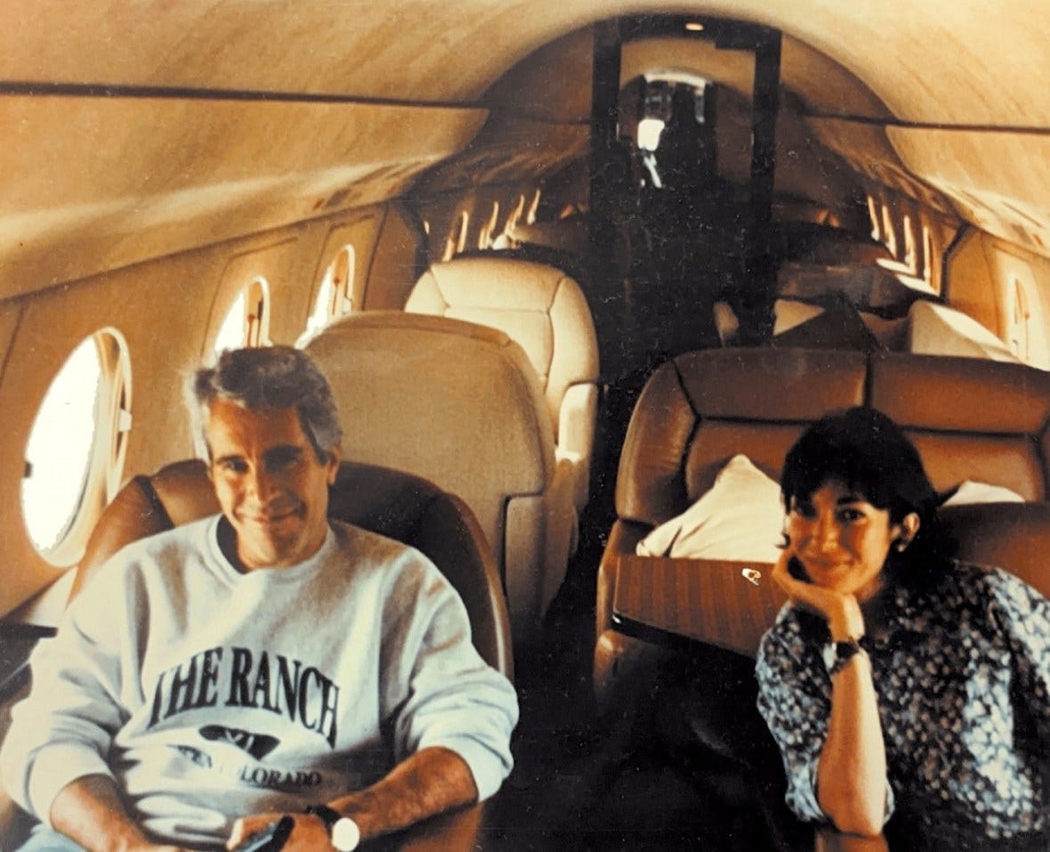 Ghislaine Maxwell and Jeffrey Epstein in an image released by the justice department Ghislaine Maxwell and Jeffrey Epstein in an image released by the justice department