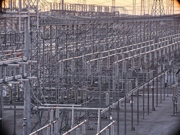 Rows and rows of power lines with bushings protruding from them. Rows and rows of power lines with bushings protruding from them.